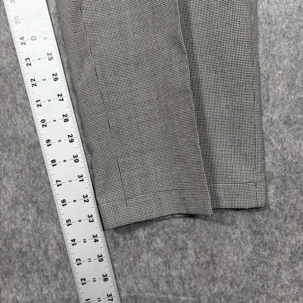 Ivy Crew Dress Pants Men's Size W36 X L34 Pleated Cuffed‎ Gray Small Houndstooth